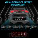 YONHAN Battery Charger 20A 12V/24V LiFePO4 Lead Acid Fully Automatic Battery Maintainer, Car Battery Trickle Charger Automotive w/Repair, Winter Mode, for AGM, STD, Gel, Deep Cycle Batteries
