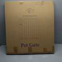 Paws Portable Pet Gate, Auto Close Dog Gate Indoor for Doorways & Stairs, Easy Install Pressure Mounted Pet Gate with Walk Thru Door