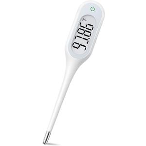 8 Second Thermometer for Adults & Kids, Accurate & Safe Baby Thermometer with Fever Alarm and Memory Recall, Oral, Rectal or Underarm Use