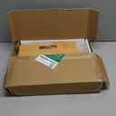 Clear Acrylic File Box Organizer, Bamboo Hanging Folder Storage Boxes, Filing Crate Bin Holder with Handle for Home Office Desk, Letter Size