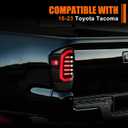 MAYELLO Smoked Black Full LED Tail Lights for 20162023 Toyota Tacoma Pickup SR/TRD/Limited/Trail Stealth Style Upgrade, Plug & Play Rear Lamps Replacement