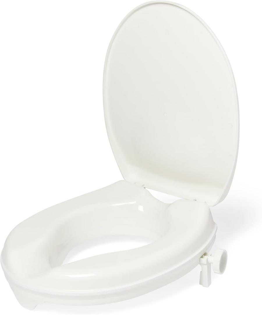 Medline 2" Universal Locking Seat Riser with Lid