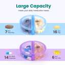 2 x Sukuos Large Weekly Pill Organizer 2 Times a Day, Daily Pill Box 7 Day Easy to Open with Double Protection, AM PM Pill Case for Medicine/Vitamin/Fish Oil/Supplements