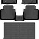 HAFIDI Floor Mats & Cargo Liner Set Fit for 2023 2024 2025 Mazda CX-50 (Not for Hybrid) All Weather Protection TPE Anti-Slip Automotive Full Set Floor Liners Custom Mazda CX50 Accessories - Black