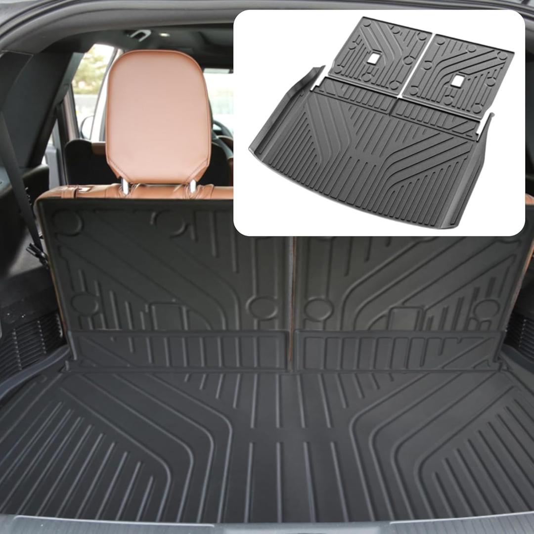 Cargo Liner Trunk Mat fit for Lincoln Aviator 2020-2024 Cargo Mat Back Seat Cover Protector Backrest Mat