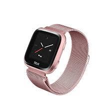STAINLESS STEEL MESH BAND FOR USE WITH FITBIT VERSA ROSE GOLD 