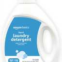 Amazon Basics Concentrated Liquid Laundry Detergent, Clean Linen Scent, HE Compatible, 110 Loads, 82.5 Fl Oz.,3 Bottles