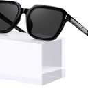 STGATN Retro Square Polarized Sunglasses for Men, UV400 Protection Sun Glasses, Trend Acetate Frame Shades