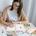 ceiba tree Christmas Teacher Gifts Bulk Teacher Planner with Vinyl Stickers Sticky Notes Set Pen and Affirmation Cards Stationary Set for Women Men Happy Holidays