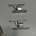 Wall Mount Gate Hinges, 2 Pack Farm & Chain Link Gate Hinges with 5/8" Hinge Pin, Heavy Duty Wall Plate Hinges for Fence Posts(Screws Not Included)