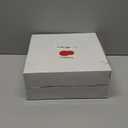 COLOSUS Disposable Plastic Plates 60Pcs, Christmas Red Plastic Party Plates, Heavy Duty 30 Dinner plate 10.5 and 30 Salad/Dessert Plate 8.25 for Christmas party dinner