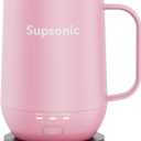 Supsonic - 16oz Self Heating Coffee Mug, Smart Heated Coffee Mug Faster Direct-Contact Heating Up to 149F, Coffee Mug Warmer Set with Auto Shut-Off - Gifts for Men Women | S2