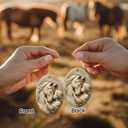 3 x Horse Ornament 2025 - Horse Gifts for Girls Women, Girl with Horse Ornament, Ceramic Farmhouse Christmas Tree Ornaments, Animal Lover Gift for Woman