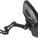 Motorcycle Wheel Rear Mudguard,Fender Rear Cover Compatible with Universal Motorbikes Scooter Extender Accessories-Black