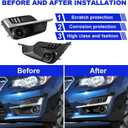 GearUp 1 Pair Fog Light Cover Bezel for Impreza 2015 2016