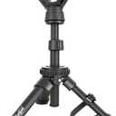 HUNTPAL Portable Tripod Rifle Shooting Rest for Table Bench Shooting Range Practice, Adjustable Compact Aluminum Construction Gun Rifle Rest, Shooting Stick Stand Gun Holder with 360 Rotation V Yoke (7.5"-15" (Deluxe Head))