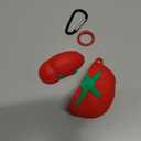 Joyleop for Airpods 4 Case - for Women Girl Girly Kids Cute Funny Unique Kawaii 3D Cartoon Tomato Design Soft Silicone Protective Case for Airpods 4th Gerneration 2024 Cover with Keychian