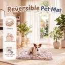 Dog Bed Mat Crate Pads for Dog Cages Washable Soft Breathable Comfortable Cozy Cage Cushion & Pet Sleeping Mattress for Small Dogs Cat Crate, Kennel, and Home Use