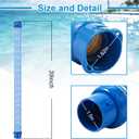 10 Pack, 39 Inch Swimming Pool Vacuum Hose Replacement, Pool Cleaner Hose fit for Zodiac and Polaris MX6 MX8 X7 T3 T5, Blue and White Twist Lock