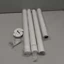 Closet Rods for Hanging Clothes, 17 to 69 Inches Stepless Adjustable Metal Closet Rod, 1.3 Inches Heavy Duty Clothes Hanging Rod for Closet Wardrobes Laundry RV, White