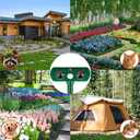 Solar Ultrasonic Animal Repellent, Cat Repellent Outdoor with Motion Sensor, Waterproof Cat Deterrent, Repel Squirrels, Dogs, Raccoon, Skunk, Dogs, Squirrels, Rabbit, Deer, Fox Deterrent