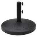 Helios&Hestia 42 lb Round Heavy Duty Resin Outdoor Umbrella Base Stand Weight for Patio Market Table Umbrella, Black