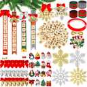 MGparty 312 Pieces Christmas Ornaments DIY Christmas Tree Ornaments Xmas Arts and Crafts Decorations Supplies for Kids Adults