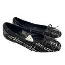 Delicato Bow Woven Ballet Flats, Size 11