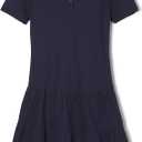 French Toast Girls Ruffle Pique Polo School Uniform Dress S