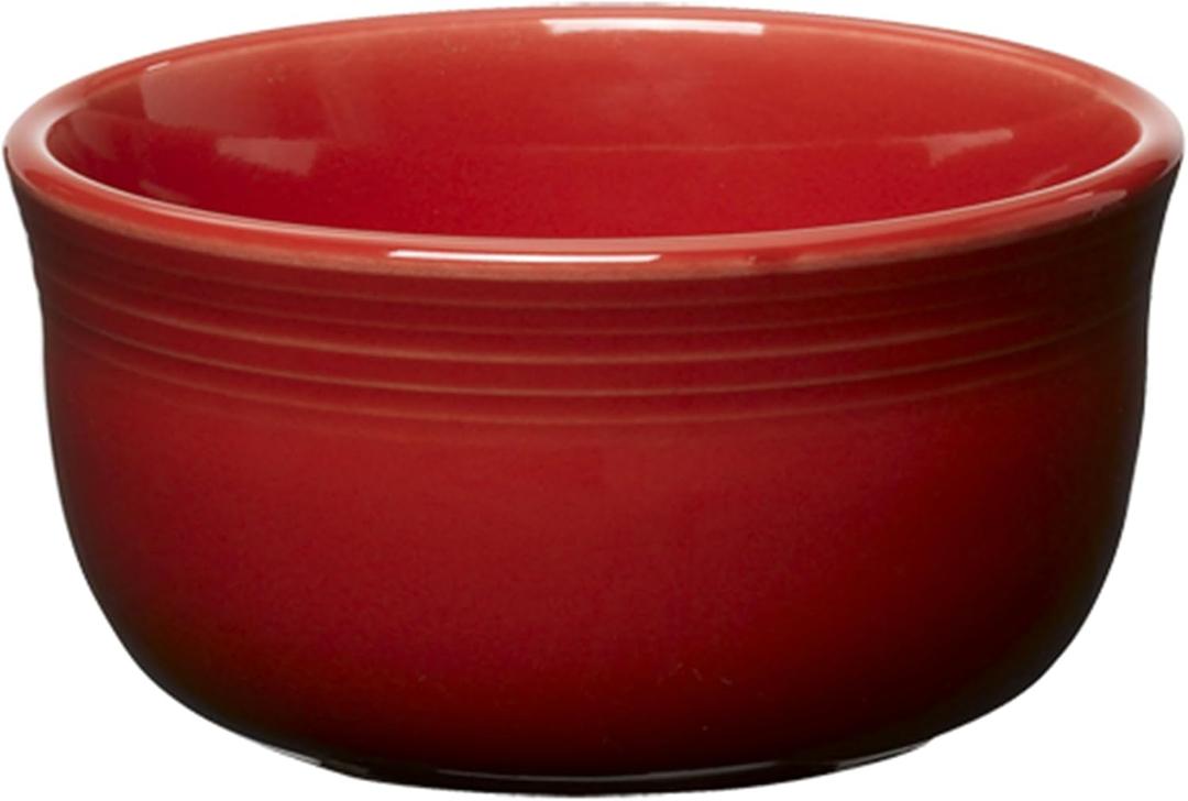Fiesta All-Purpose Gusto Bowl, 28oz (6inch)  Durable Ceramic, Lead-Safe, Dishwasher/Microwave/Oven Safe  Made in USA Dinnerware - Scarlet