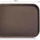 New Star Foodservice Non-Slip Tray, Brown, 14x18-Inch