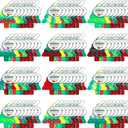 32 Pcs Christmas Mini Pop Push It Fidget Toys Keychain with Christmas Cards for Kids Adults, Party Favors Kids Classroom, Prizes, Stocking Stuffers, Bulk Gifts, Goody Bag Stuffers, Students Goodies