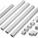 TURBRO 4" W  14' L Decorative PVC Line Cover Kit for Mini Split and Central Air Conditioners, AC Heat Pumps Systems