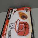 Indoor Basketball Hoop Set for Kids Adults, Mini Over The Door Hoop Set with 4 Balls for Dormitory Home Office, Upgarde Wall Mount Basketball Goal Sport Game for Boys Teen