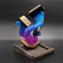 Thyggzjbs Magic Book Dice Tower,Tomes of Magics Dice Tower Magics Dice Tower Big Book Dice Tower Ornaments Clear Ornament Bulbs,Personalized Magic Dice Tower BookCollection (Blue+Purple)