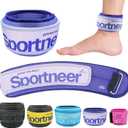 Sportneer Ankle Weights 2 LBS 1 Pair Wrist Leg Arm Weights for Women Men Kids Child with Adjustable Straps, Strength Weighted for Jogging Running Walking Fitness Gym Workout (Purple)