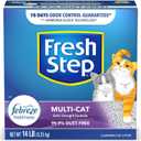 Fresh Step Multi-Cat Extra Strength Scented Litter with the Power of Febreze, Clumping Cat Litter, 14 Pounds 