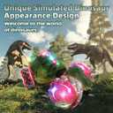 Dinosaur Remote Control Car, 2.4Ghz 4WD RC Cars with Dinosaur Sounds & Light Music, Gravity Gesture Sensing Remote Control Monster Truck Kids Toys, RC Stunt Twist Car Toys for Ages 4 5 6 7 8-13yr