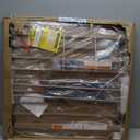 29"-40" Baby Gate for Stairs, Auto Close Stroller Friendly Dog Gate Indoor for Doorways, Pressure Mounted Baby Gate, Easy Walk Through Gate for Children & Pets, Brown (29-40"Wide, 28"Tall)