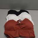 Sykooria Sports Bras for Women Criss Cross Workout Crop Tops 3 Pack Cami Bra with Support M