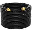 SMA Antenna Extension Cable - 20 Meters(65.6FT), RG58 Coaxial Cable SMA Male to SMA Female RF Low-Loss Coax for 3G 4G LTE Router ADS-B SDR USB Dongle Receiver Antenna Extension Wire
