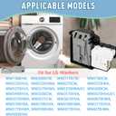 EBF61315802 Washer Door Lock Switch Assembly with Door Hook, Fit for L.G Front Load and Kenmore Washers WM3080CW WM3770HVA WM3770HVA WM3500CW WM3400CW WM3770HVA WM1388HW