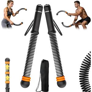 Adjustable Ropeless Battle Ropes for Home Gym for Men & Women, Heavy Duty Cordless Battle Rope, Exercise Ropes with Variable Resistance, Strength & Low-Impact Cardio for HIIT