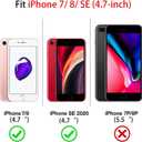 NITITOP Compatible for iPhone SE 2020 / SE 2022/7 / 8 Case Cute Clear for Women Girl Flower Floral Ultra Slim Crystal Shockproof Soft TPU Anti-Yellow Protective Phone Cover - White