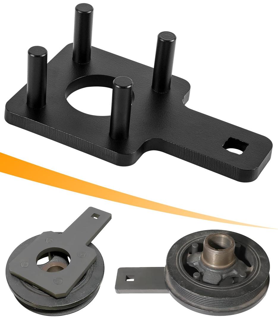 Upgraded 10198A Crankshaft Crank Pulley Wrench Holder Tool Compatible with VW Routan Dodge Chrysler Ram 3.6L 3.2L 3.0L Engine