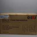 Dining Chairs Set of 2, 23.6" Backless Kitchen Living Room ChairMid Century Modern Chairs with Round Soft Beige Boucle Padded & Solid Metal Legs