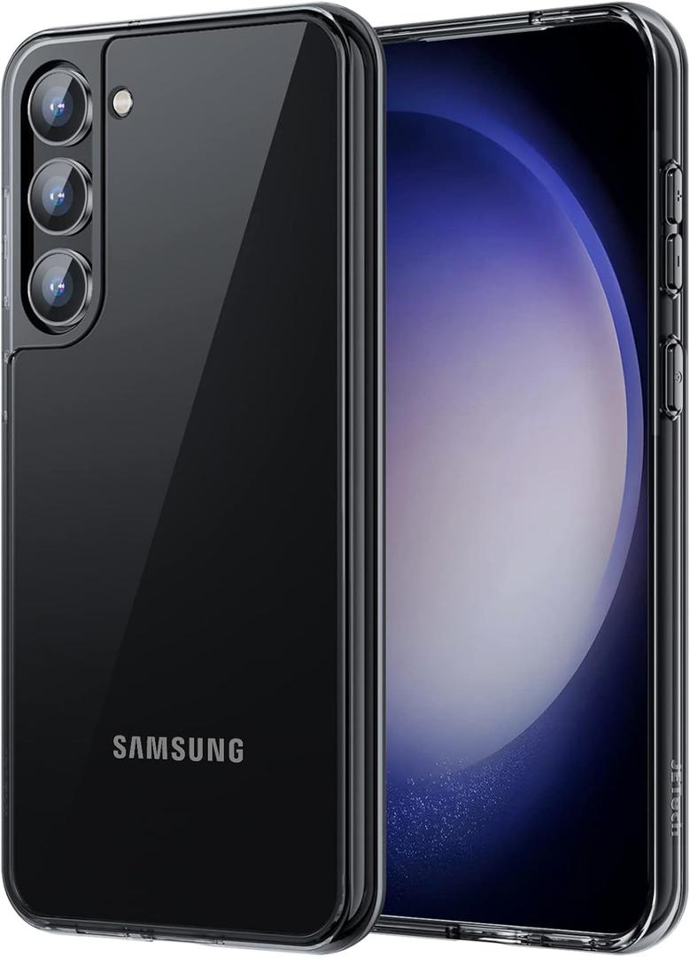 JETech Case for Samsung Galaxy S23 5G 6.1-Inch, Non-Yellowing Shockproof Bumper Protective Phone Cover, Anti-Scratch Hard PC Back (Black)