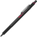 rOtring 600 Ballpoint Pen, Medium Point, Black Ink, Black Barrel, Refillable, 1 Count - Smooth Writing, Style, Comfort, Non-Slip Grip