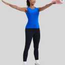 MathCat Women's Seamless Workout Tank Tops with Built in Bra, Sleeveless Padded Athletic Yoga Shirts for Daily Wear