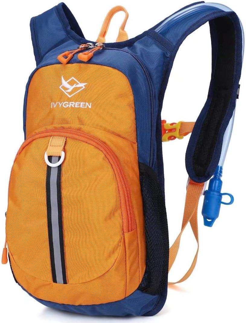 Ivygreen Kids Hydration Backpack, Hiking Backpack for Boys or Girls with 1.5L Water Bladder (Small)